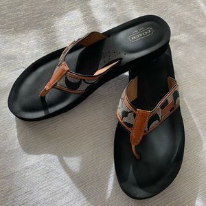Authentic Coach Sandals Like New